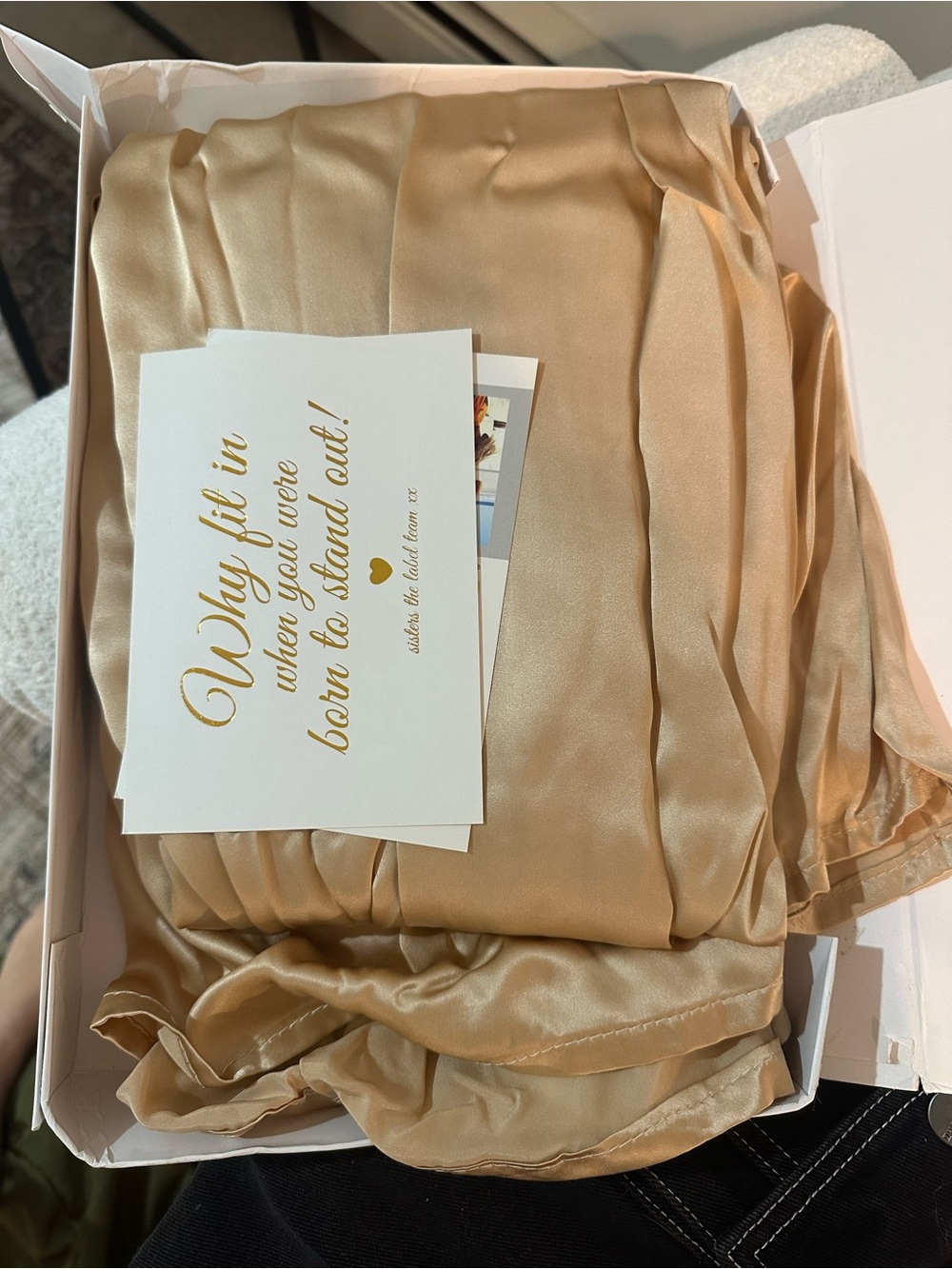 Sisters The Label Wrap Two Piece Gown - Champagne Silk - Picture 6 of 10